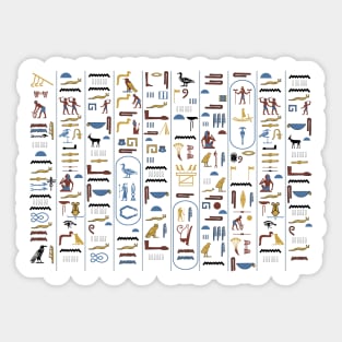 Pharaoh Hieroglyphs Ancient Civilization Egypt Sticker